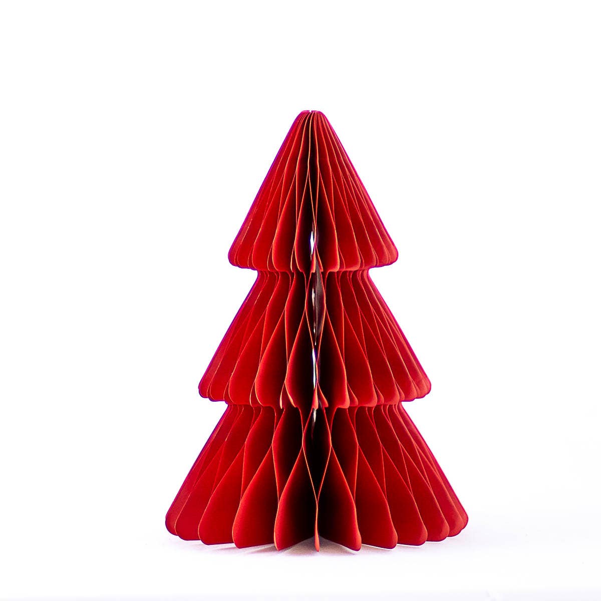 Accordion Paper Tree Dark Red 10"