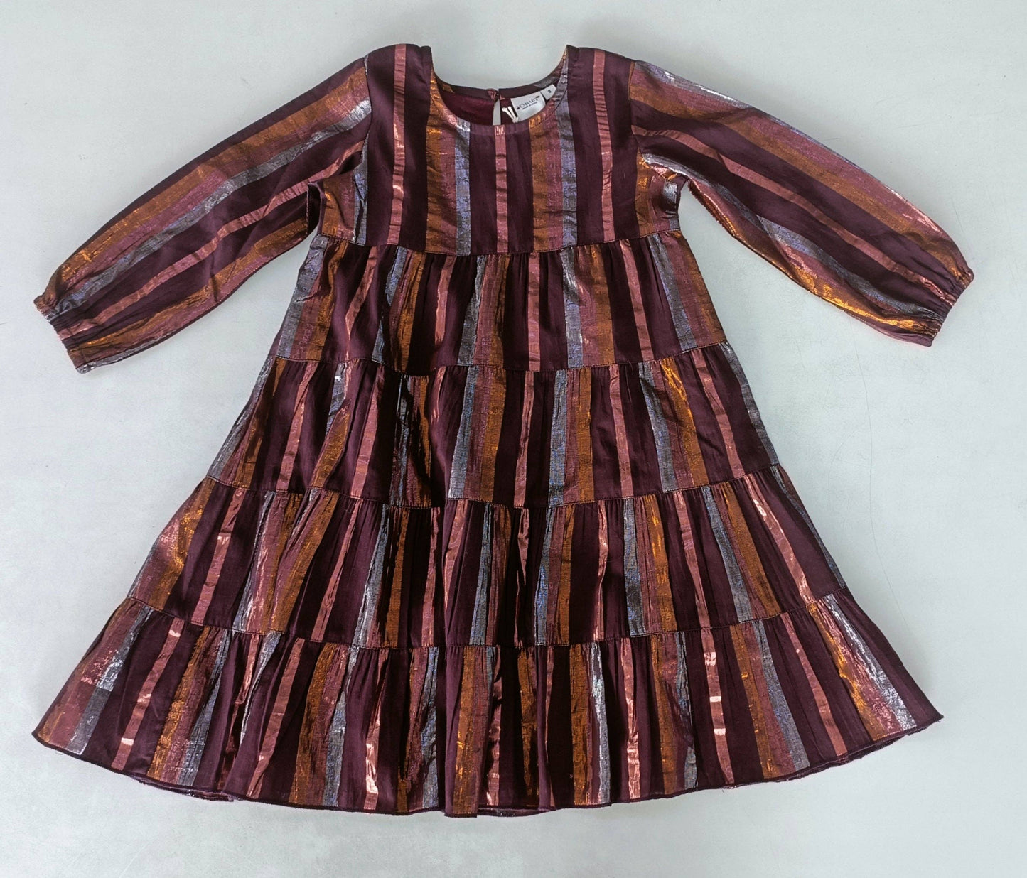 Burgundy Multi Lurex Dress