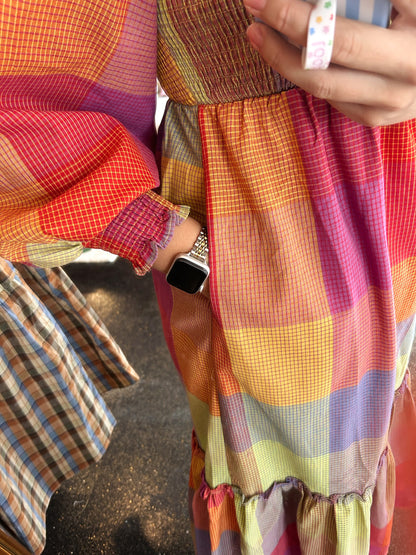 Autumn Checker Dress