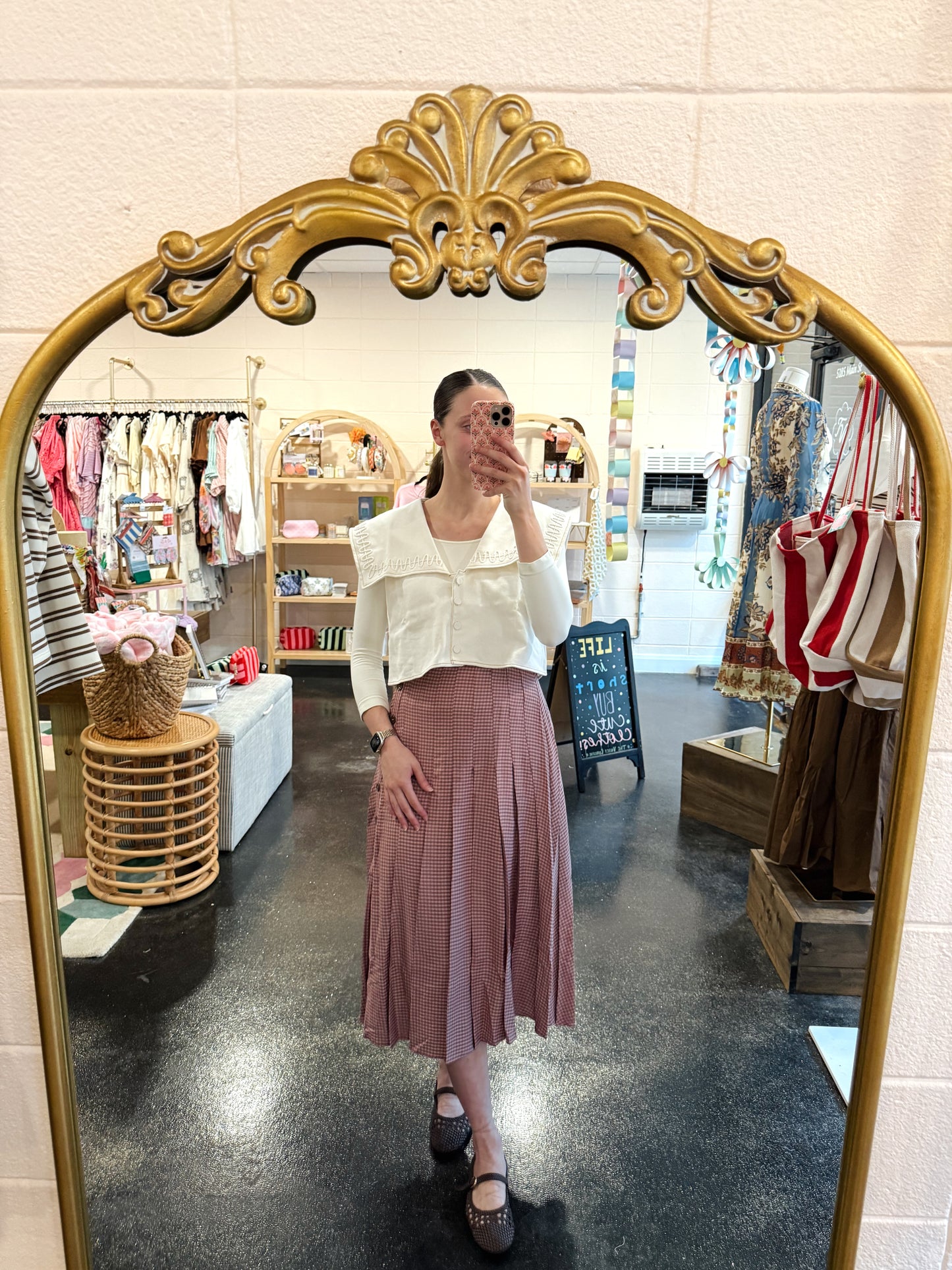 Meadow Gingham Skirt