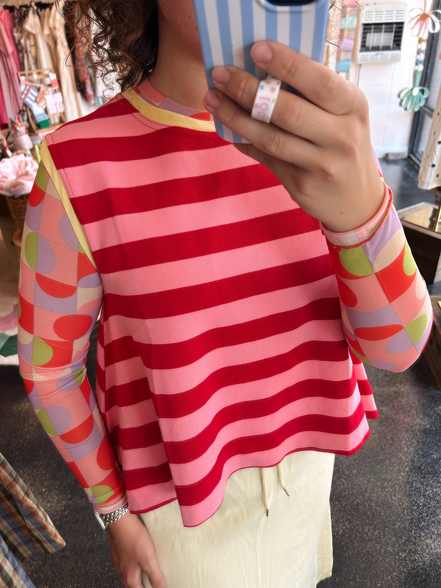 Multi Check Mesh Top