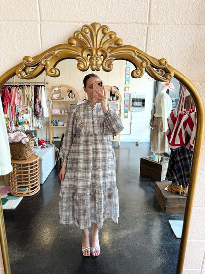 Sparkle Plaid Dress