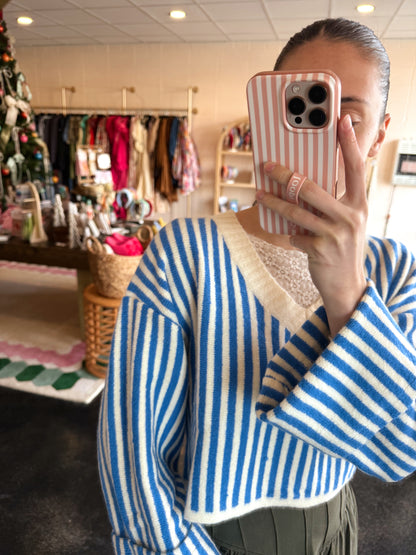 Blue Stripe Sweater