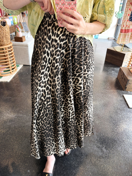 Leopard Print Skirt