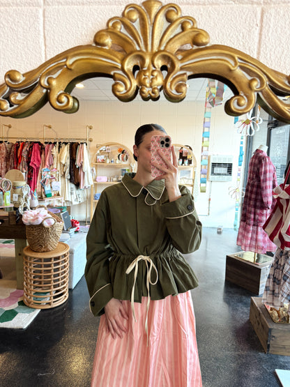 Olive Half Trench