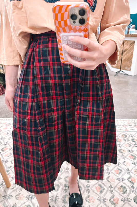 Christmas Plaid Skirt - XLARGE