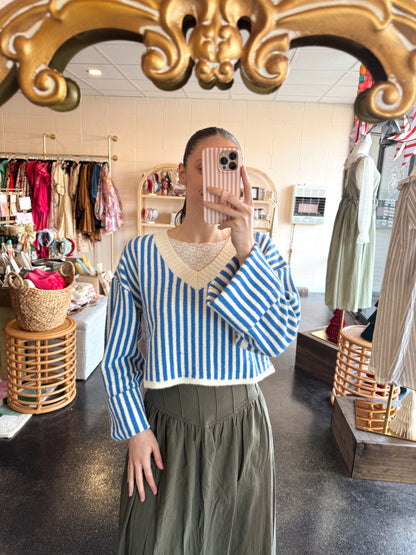 Blue Stripe Sweater