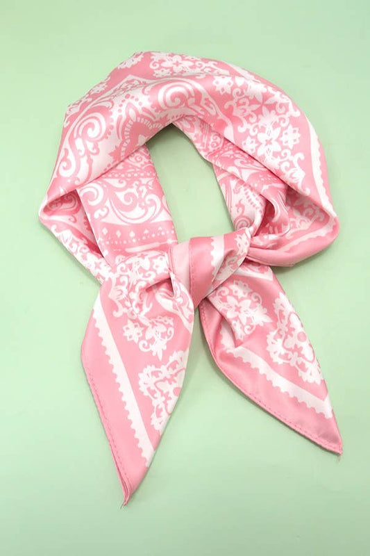 Pink Paisley Scarf
