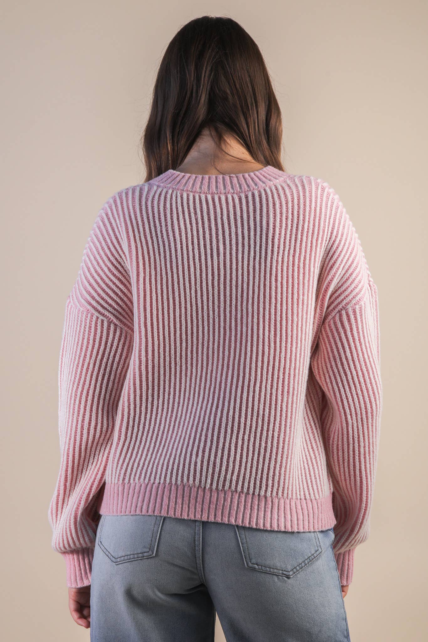 Pink Tie Sweater