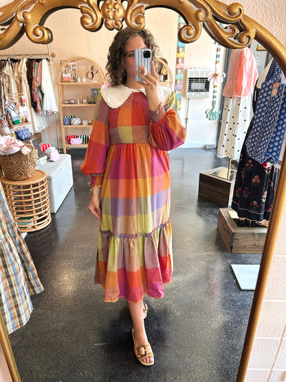 Autumn Checker Dress