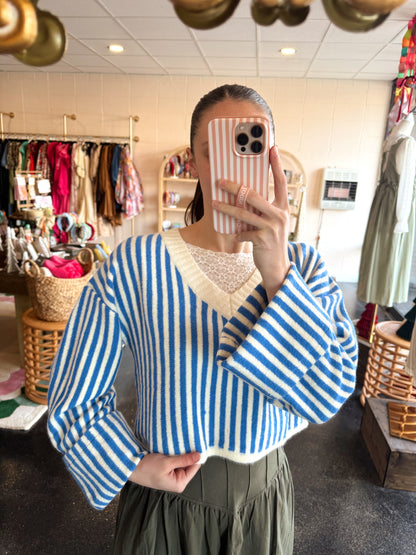 Blue Stripe Sweater