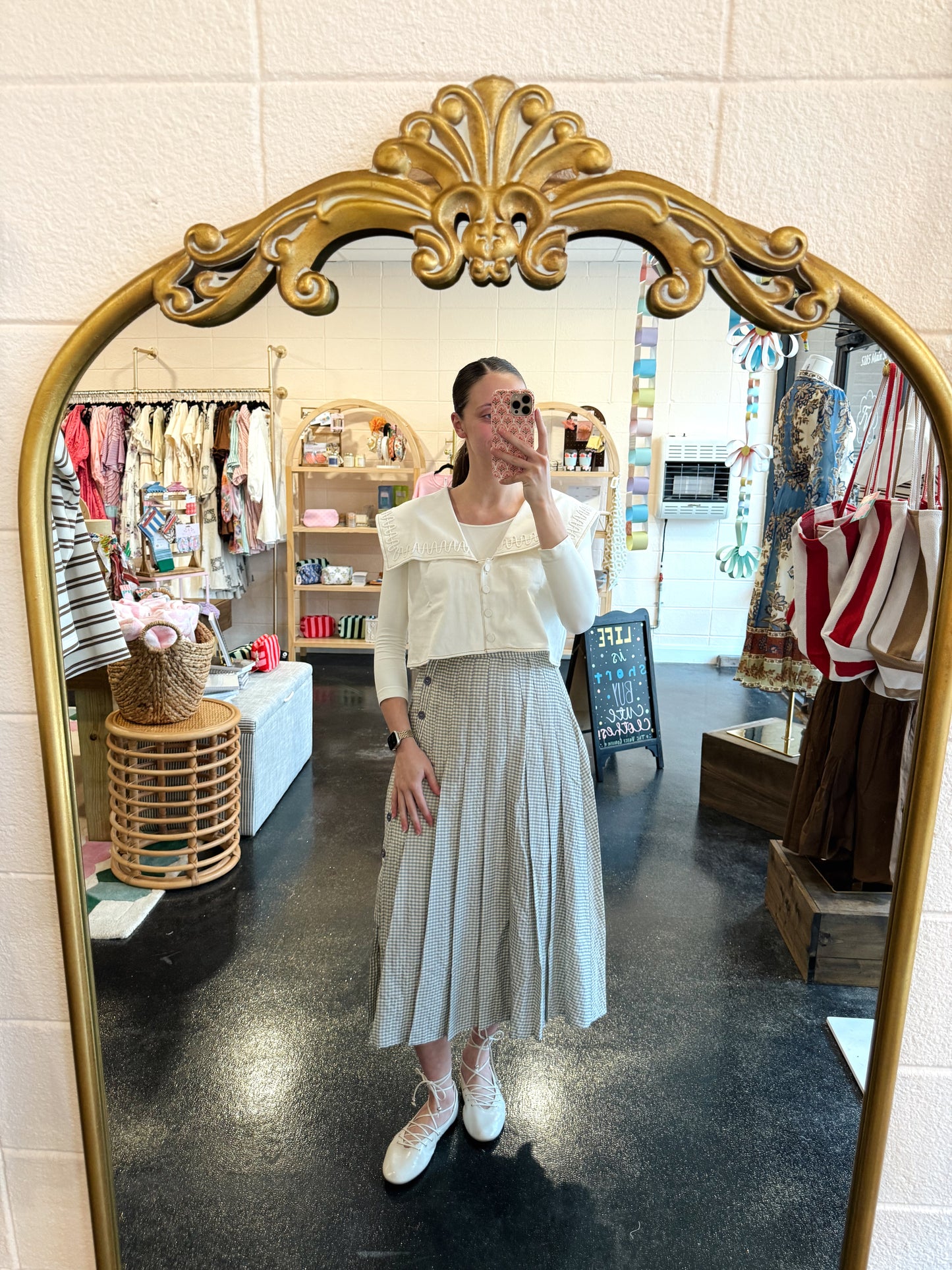 Meadow Gingham Skirt