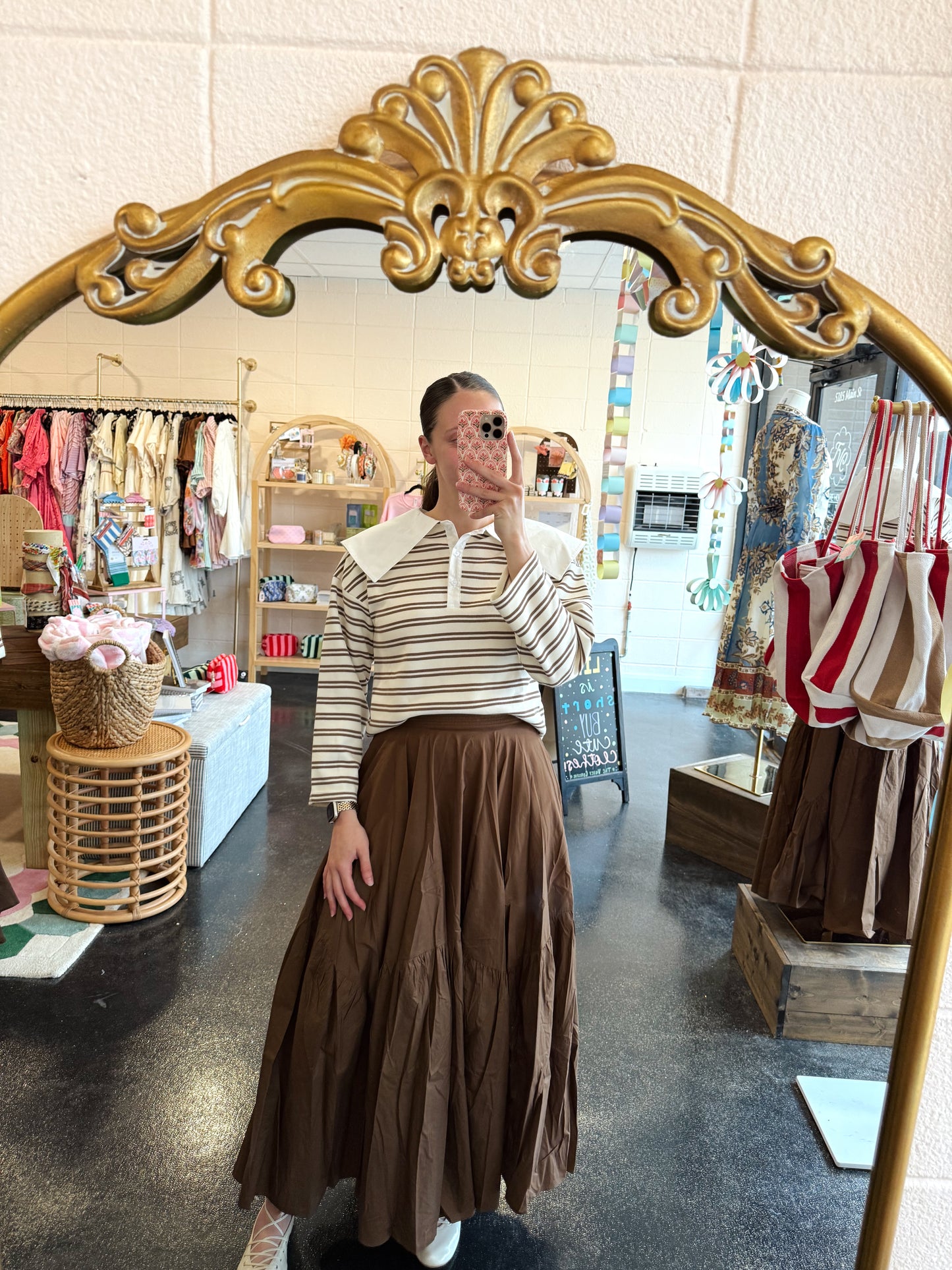 Cocoa Asymmetrical Skirt