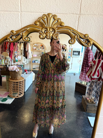 Garden Printed Maxi Dress