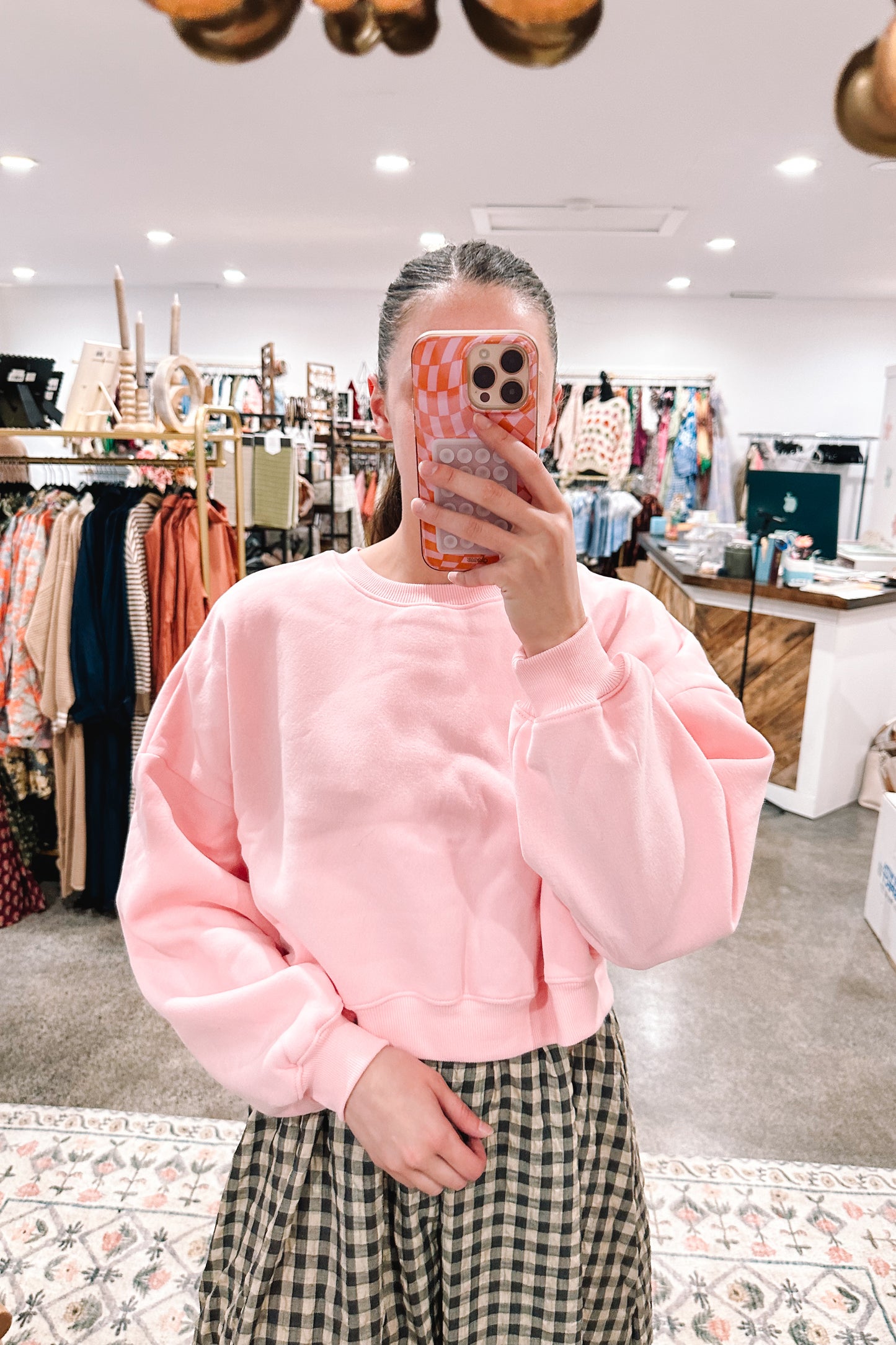 Cozy Pink Crewneck