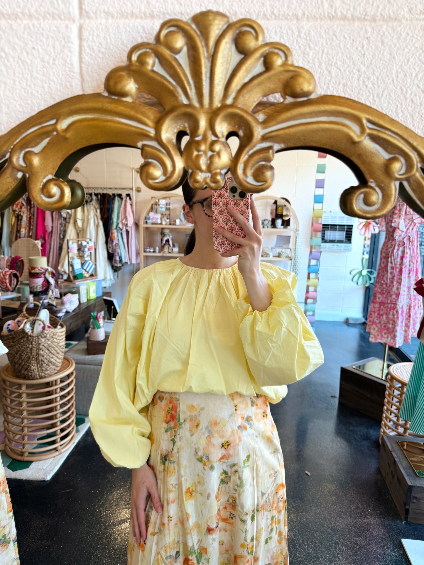 Lemon Bubble Top - MEDIUM