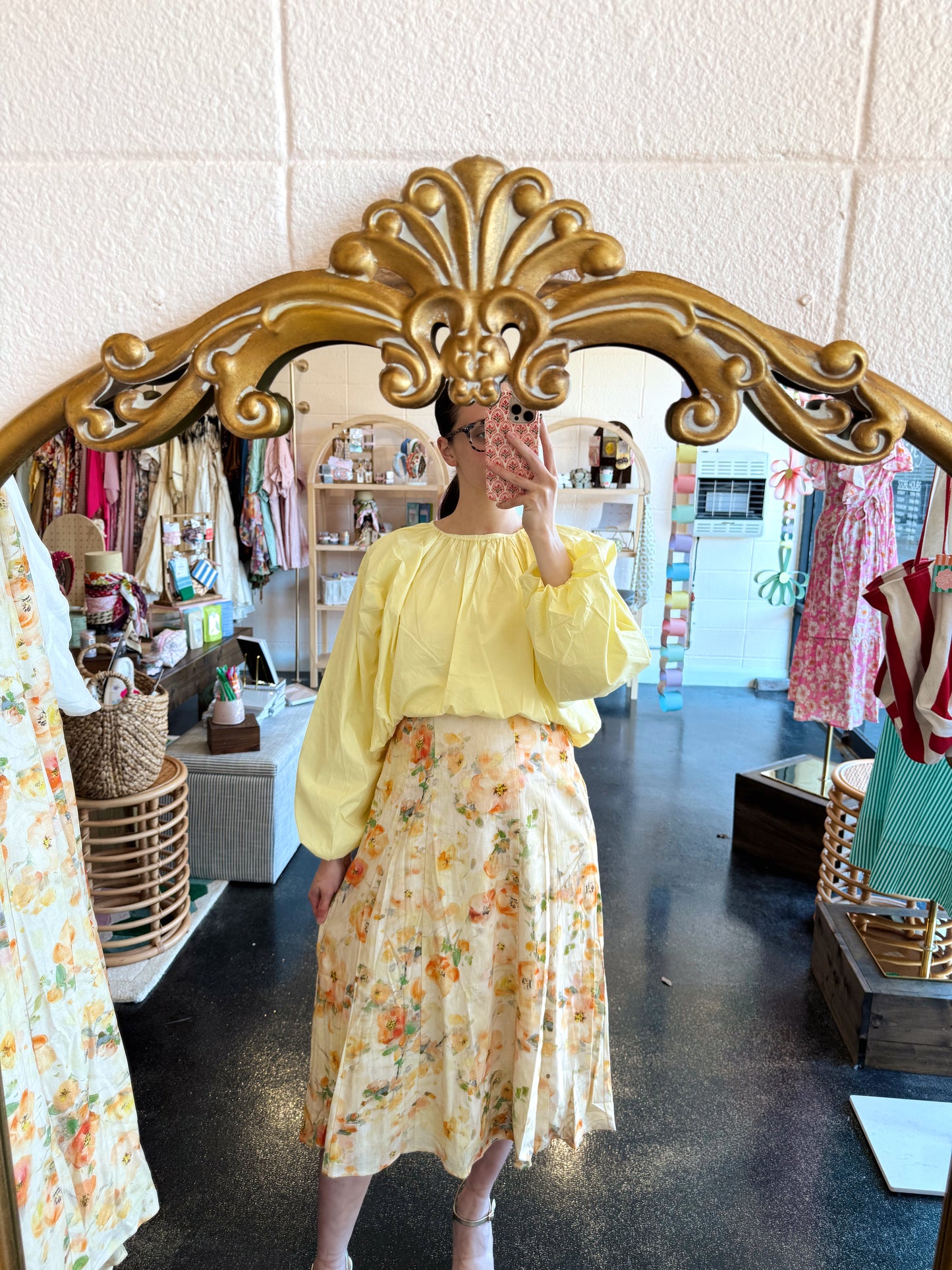 Lemon Bubble Top - MEDIUM