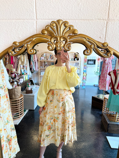 Lemon Bubble Top - MEDIUM