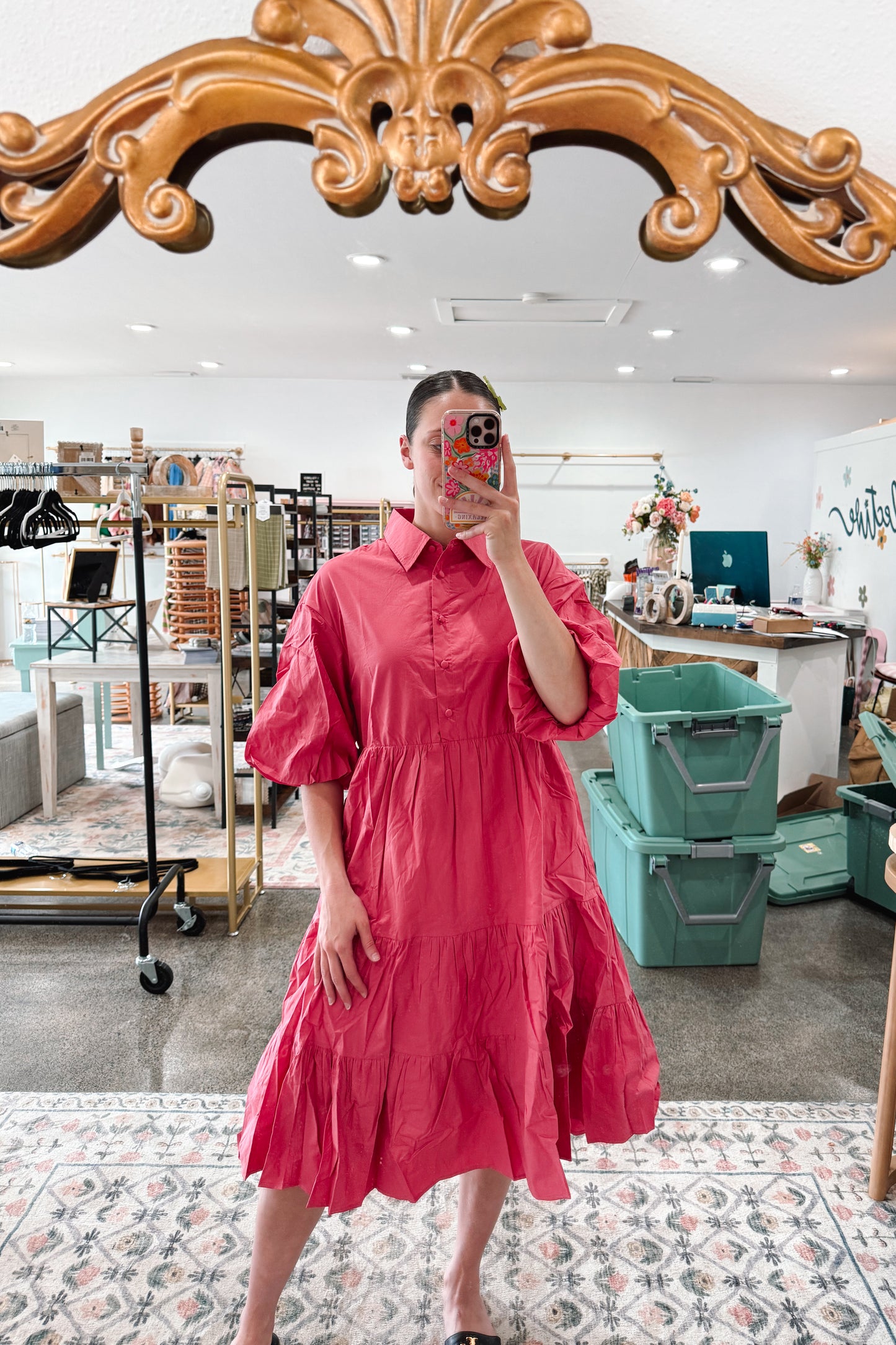 Rose Bubbelgum Dress - MEDIUM