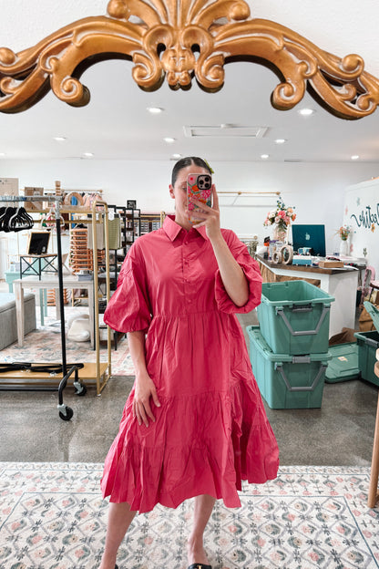 Rose Bubbelgum Dress - MEDIUM