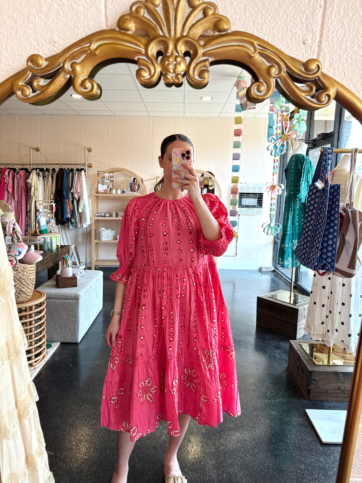 Washed Flower Dress