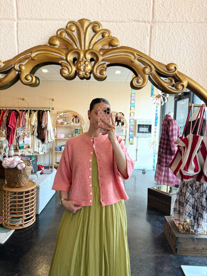 Ivory Cherry Cardigan