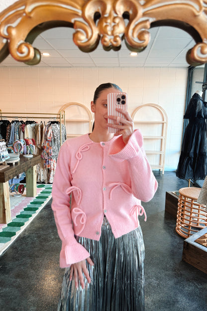 Pink Bow Sweater