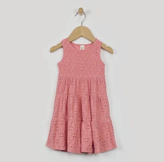 Pink Eyelet Dress