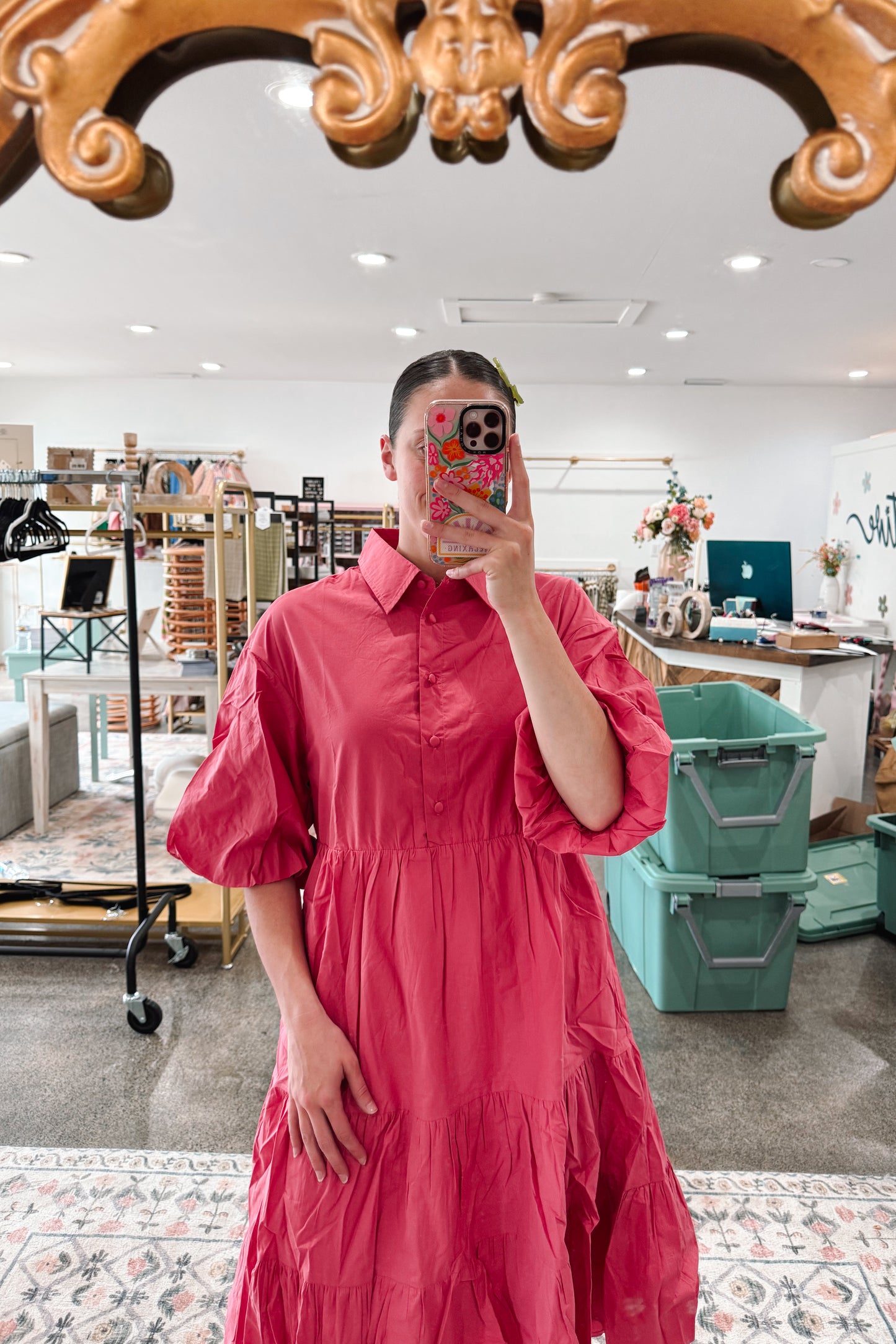 Rose Bubbelgum Dress - MEDIUM