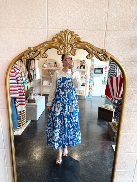 Blue Abstract Dress