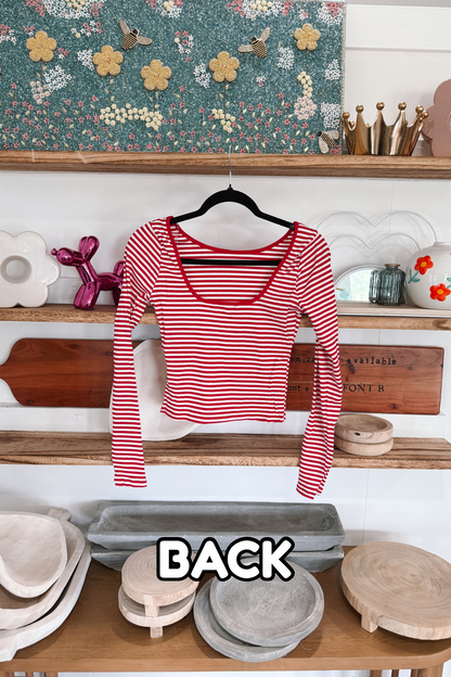 Stripe Long Sleeve Top