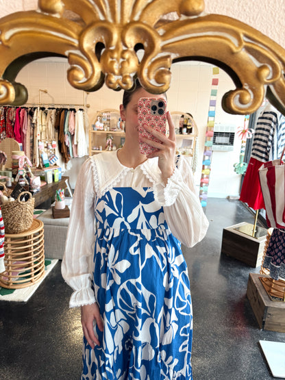 Blue Abstract Dress