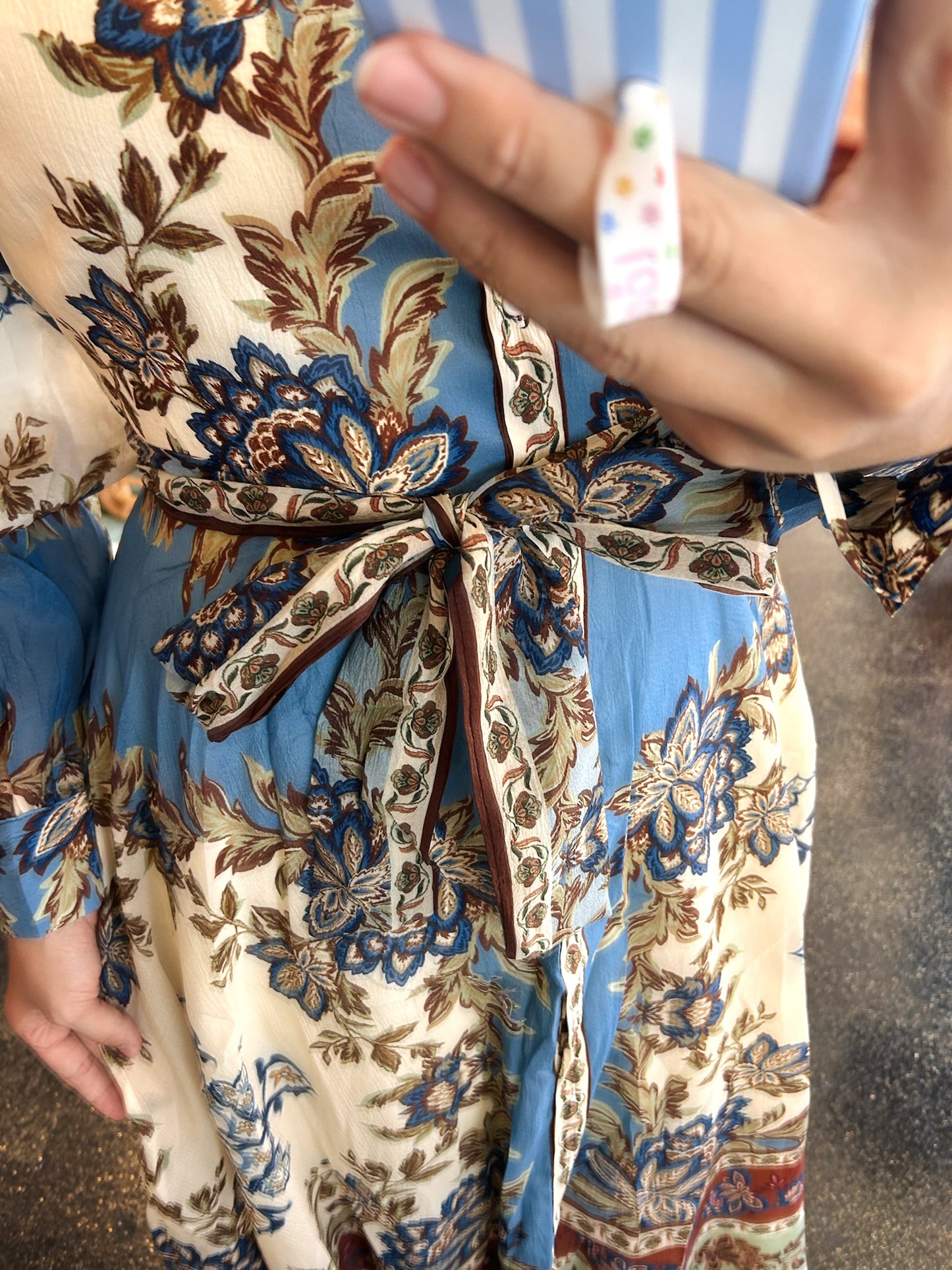 Paisley Button Dress