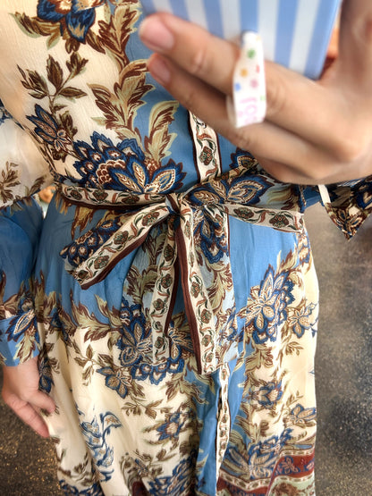 Paisley Button Dress