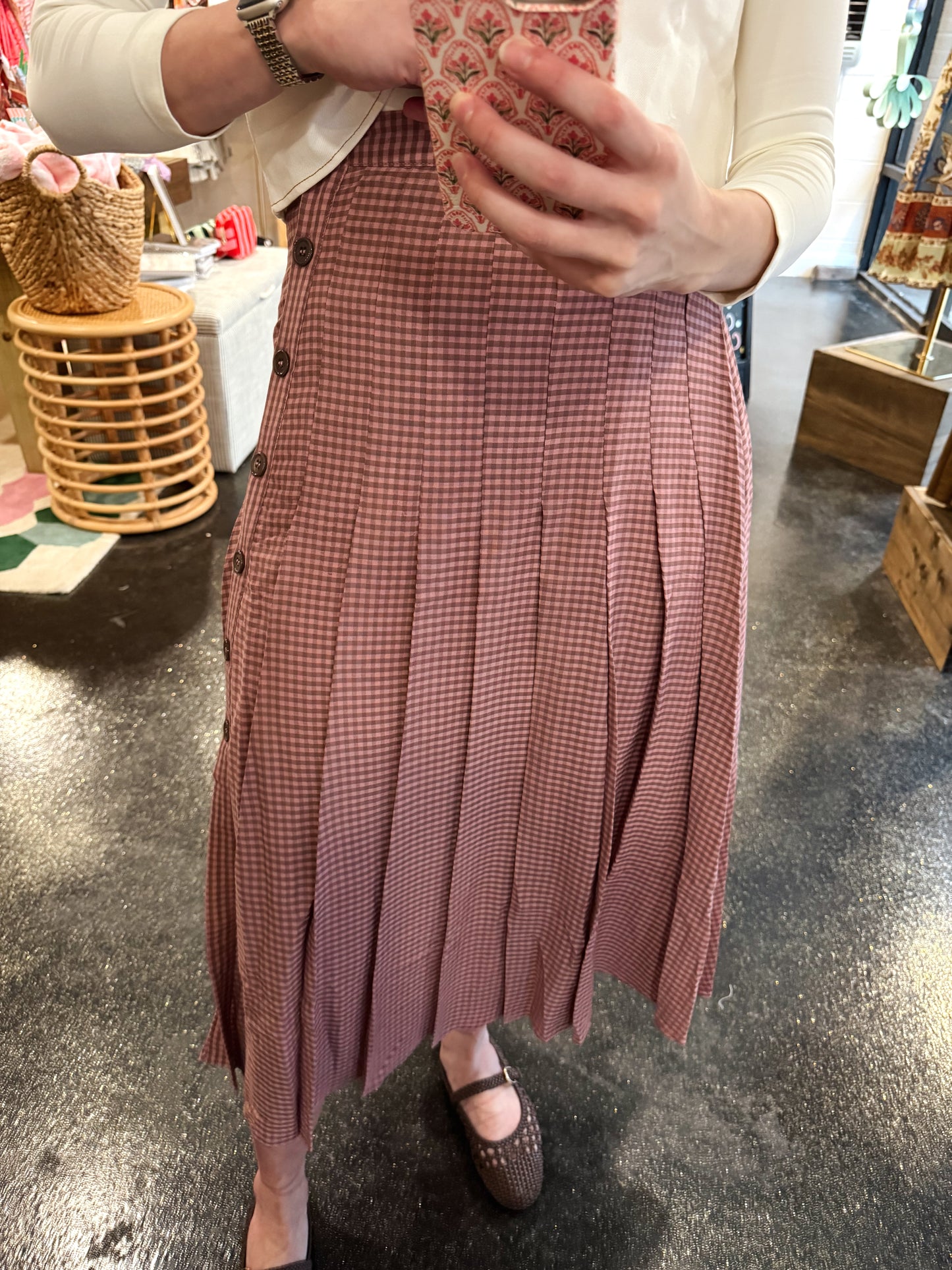 Meadow Gingham Skirt