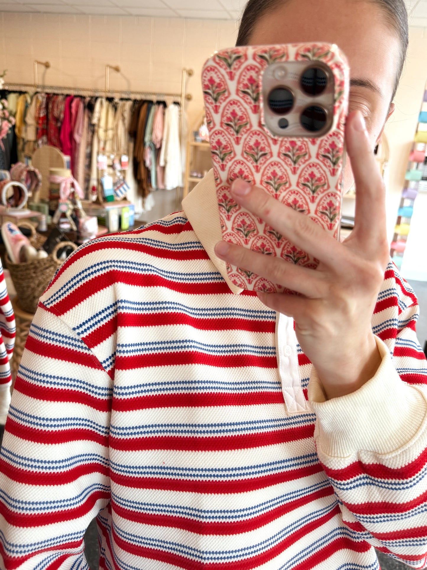 Rugby Stripe Top