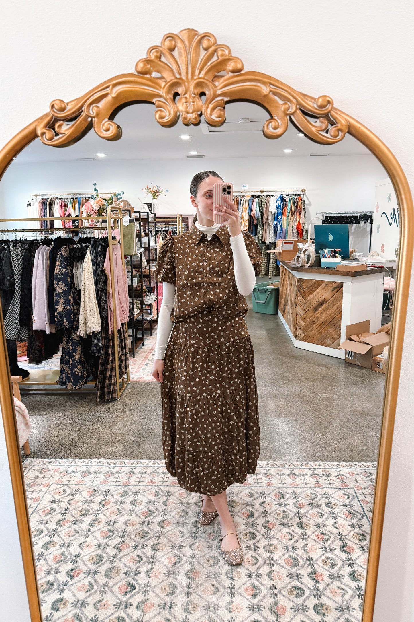 Fall Roses Set Skirt