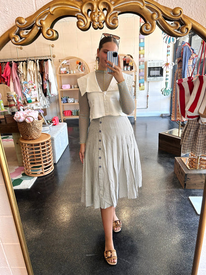 Meadow Gingham Skirt