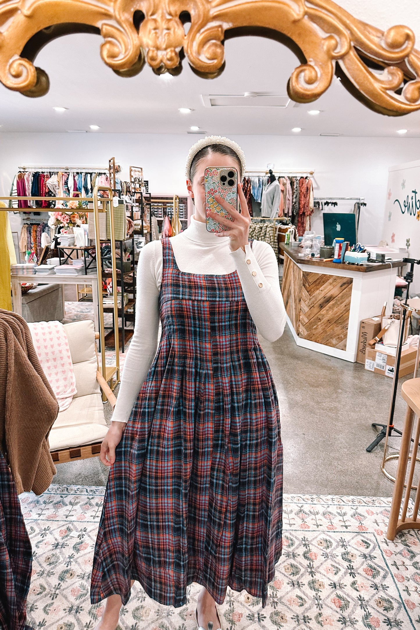 In a Maze Dress Red