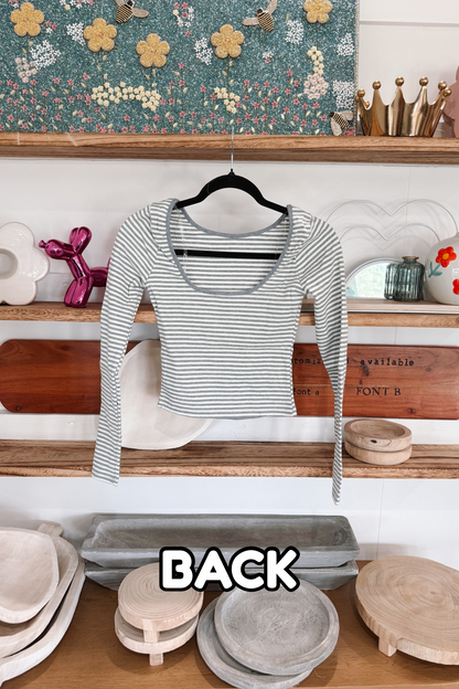 Stripe Long Sleeve Top