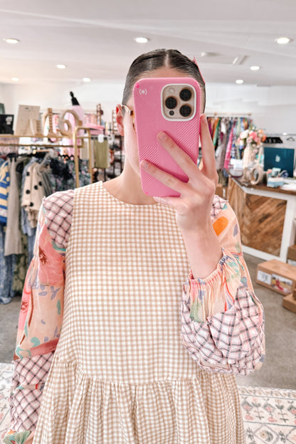 Girl It's Gingham Dress - LARGE