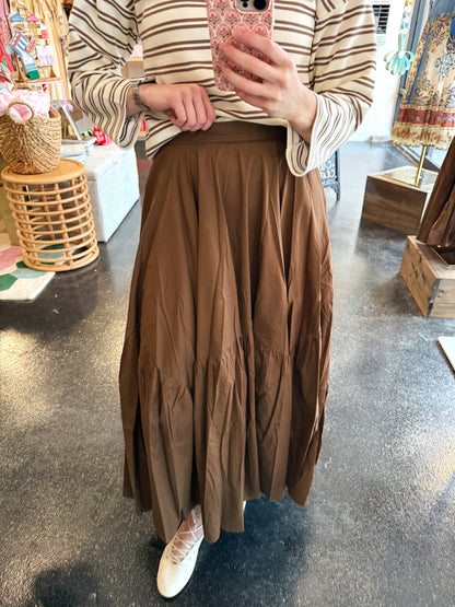 Cocoa Asymmetrical Skirt