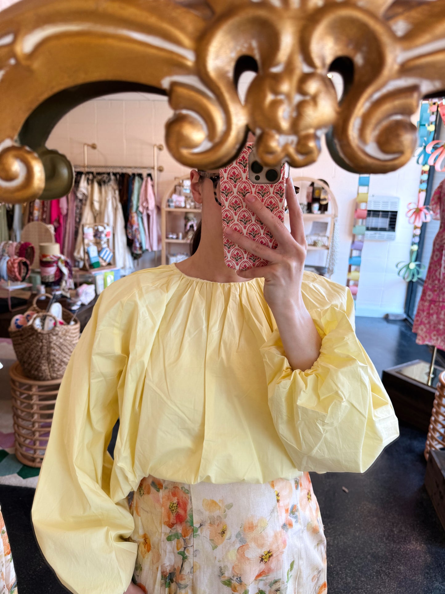 Lemon Bubble Top - MEDIUM