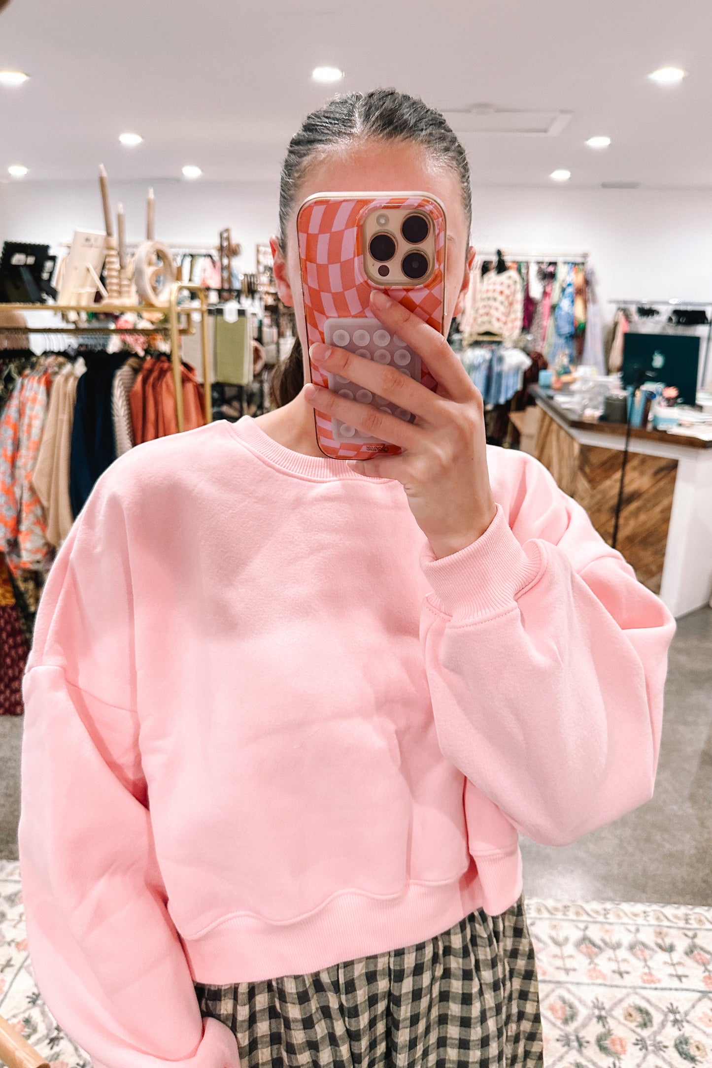 Cozy Pink Crewneck