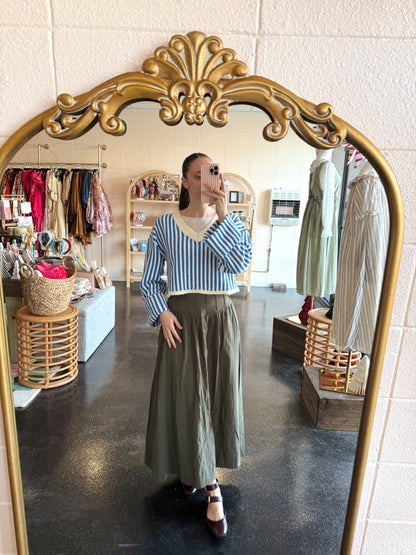 Blue Stripe Sweater