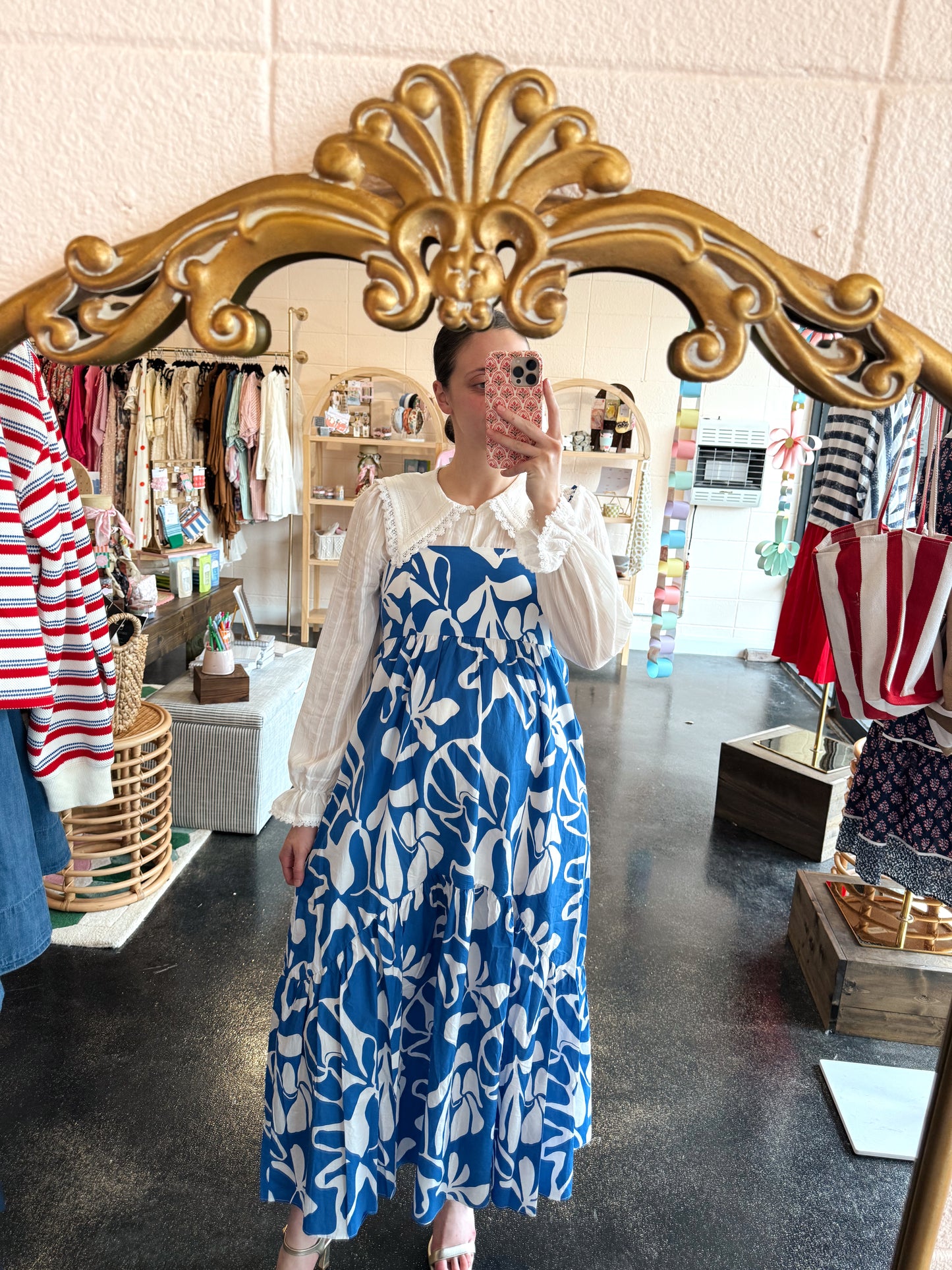 Blue Abstract Dress