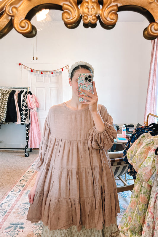 Summer Swing Dress in Rose