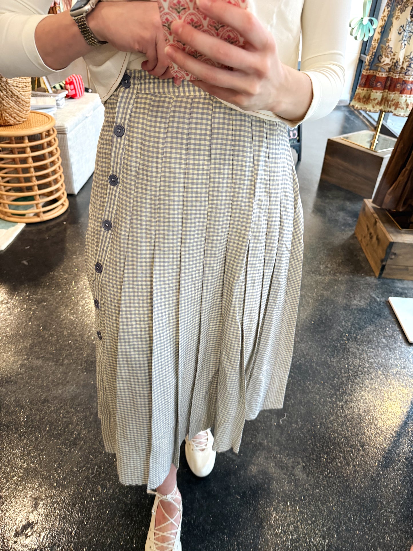 Meadow Gingham Skirt