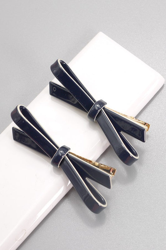 Bow Hair Clips (Set of 2)