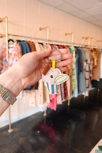 Flower in Vase Keychain